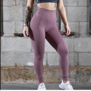 TIL YOU COLLAPSE Mauve Leggings